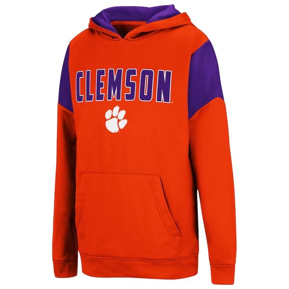 Colosseum Other - Clemson Tigers Colosseum Orange Purple Kids Youth Boys Pullover Hoodie Size XL